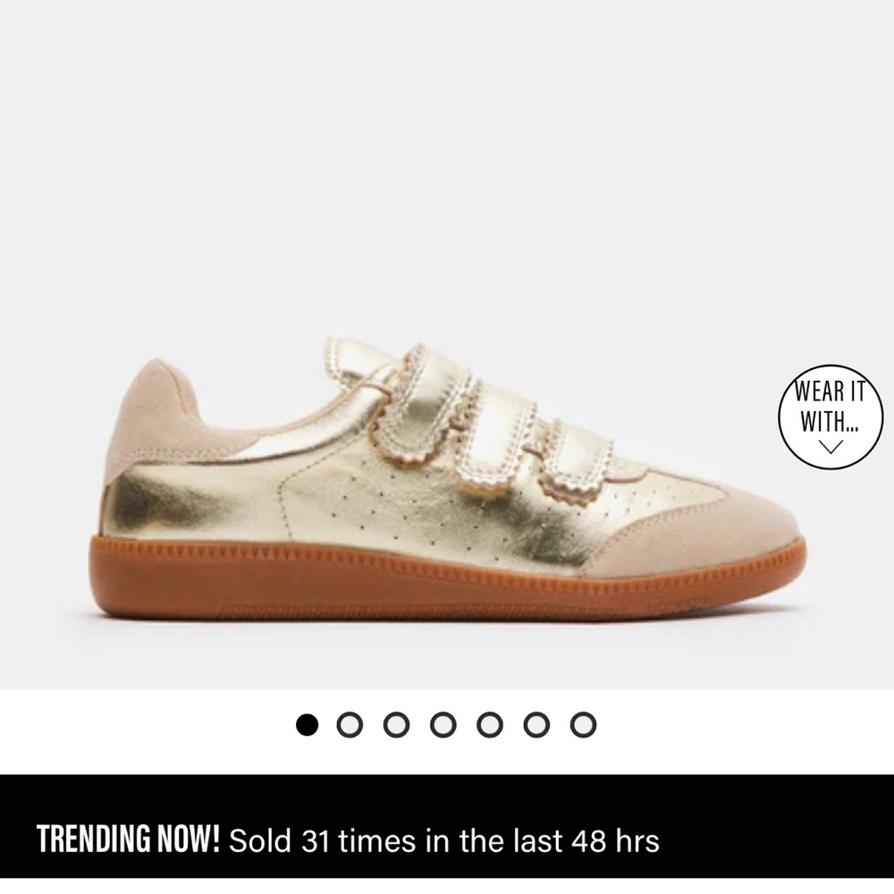 Steve Madden Gold Momentum Sneakers